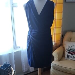 Grace Karin blue sleeveless dress 2XL